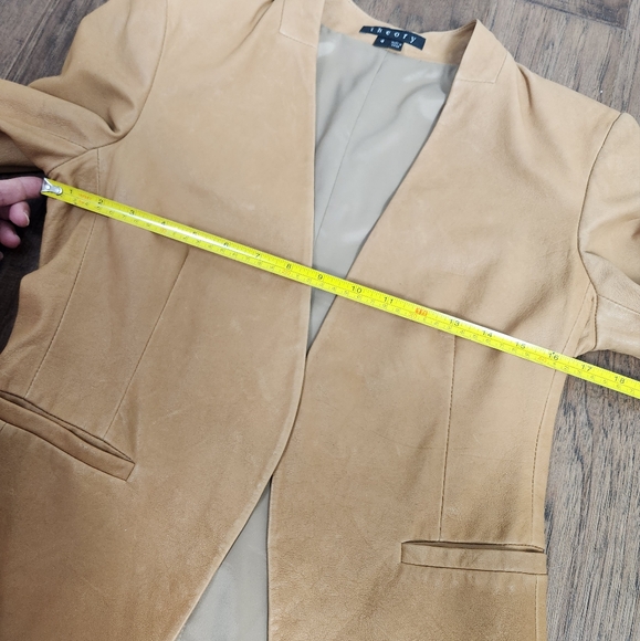 THEORY Lanai tan leather jacket - Picture 8 of 11